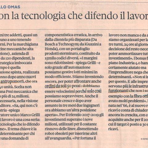 E’ con la tecnologia che difendo il lavoro – Il Sole 24 ore