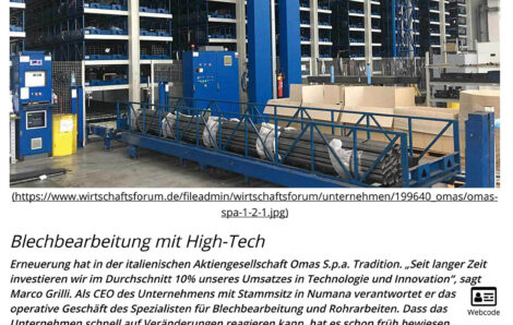 Omas S.p.a. – Wirtschaftsforum on line