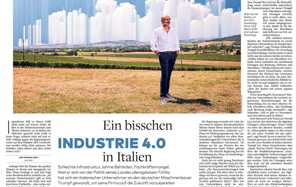 Germania Industria 4.0 Corriere della sera tedesco – copertina