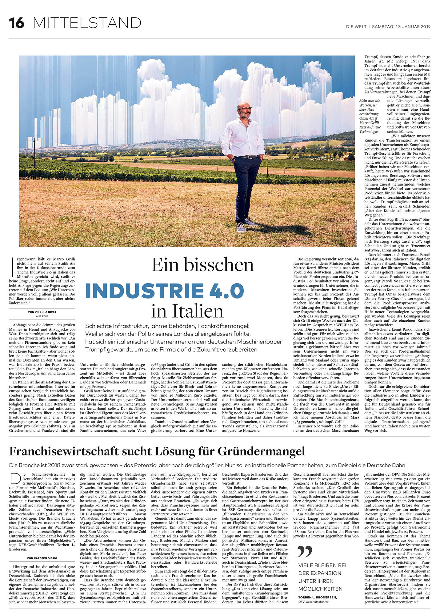 2019_01_20 Germania Industria 4.0 Corriere della sera tedesco