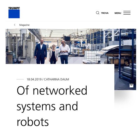 Of networked systems and robots